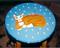 Art: orange cat stool by Artist Tracey Allyn Greene
