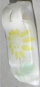 Detail Image for art Fused glass Sunflower pendant