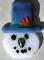 Art: Mr Snowman focal pendant bead by Artist Deborah Sprague