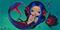 Art: Little Fish and Mermaid by Artist Nico Niemi