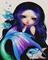 Art: Curious Fish and Mermaid by Artist Nico Niemi