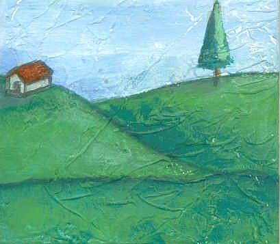 Art: Little House on the Hill by Artist Marina Owens