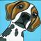 Art: The Beagle by Artist Veronique Perron