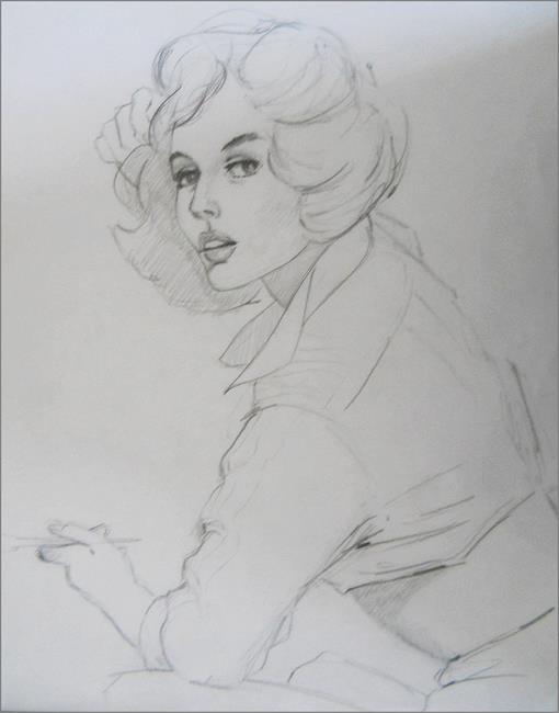 Art: illustration Sketch 011510 by Artist David Mott