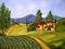 Art: Tuscany Vineyard by Artist Diane Funderburg Deam
