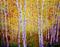 Art: Long Park Yellow Aspens by Artist Diane Funderburg Deam