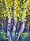 Art: Moonlight Aspens by Artist Diane Funderburg Deam
