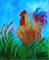 Art: Year of the Rooster by Artist Diane Funderburg Deam