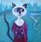 Art: Mona 2005 by Artist Diane Funderburg Deam
