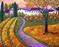 Art: Automne Poppy Village by Artist Diane Funderburg Deam