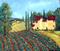 Art: Yellow Vineyard by Artist Diane Funderburg Deam