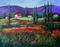 Art: French Poppy Field by Artist Diane Funderburg Deam