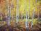 Art: Long Park Autumn Aspens by Artist Diane Funderburg Deam