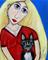 Art: Batman Meets a Blond by Artist Diane Funderburg Deam