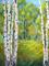 Art: Love and Peace Aspens by Artist Diane Funderburg Deam