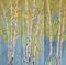 Art: Fall Aspens Triptych by Artist Diane Funderburg Deam