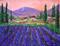 Art: Lavender Fields by Artist Diane Funderburg Deam