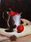 Art: Silver Pot and Cherries Still Life by Artist Barbara Haviland