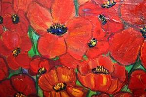 Detail Image for art RED POPPIES IN THE MORNING