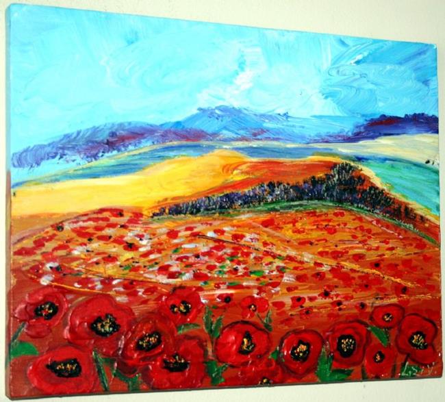 Art: POPPIES FIELD by Artist LUIZA VIZOLI