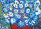 Art: BLUE FLOWERS by Artist LUIZA VIZOLI