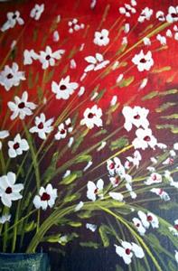 Detail Image for art WHITE WILDFLOWERS BOUQUET