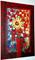 Art: FRESH FLOWERS IN A RED VASE by Artist LUIZA VIZOLI