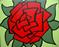 Art: Red Rose (sold) by Artist PJ Gorman