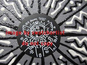 Detail Image for art Haring Tribal  (sold)