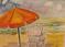 Art: Beach Umbrella by Artist Delilah Smith