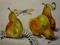 Art: Pears and Dragonfly by Artist Delilah Smith