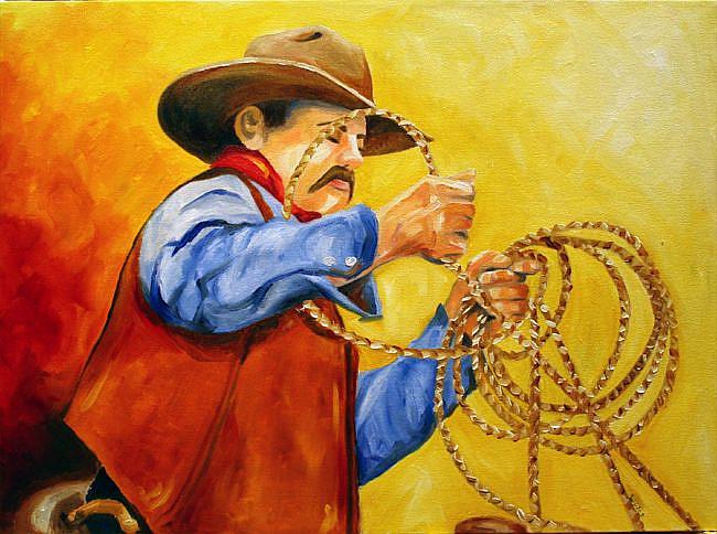 Art: Rope by Artist Laurie Justus Pace