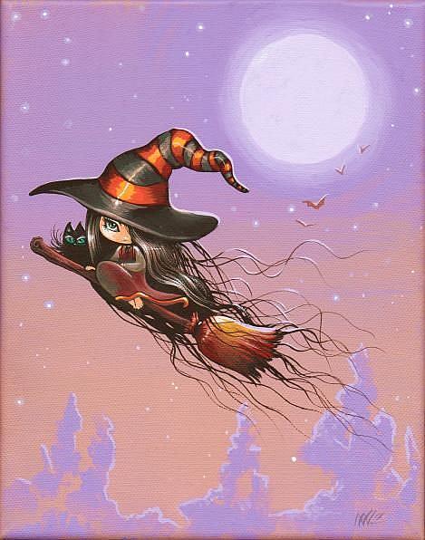 Art: Flying Witch by Artist Nico Niemi