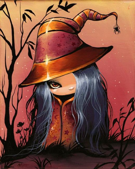 Art: Witch and Spider by Artist Nico Niemi