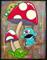 Art: The Toadstool Swing by Artist Veronique Perron
